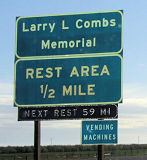 Larry Combs Memorial Rest Stop