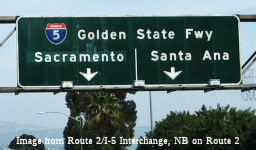 Golden State Freeway Sign