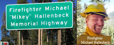 Firefighter Michael (Mikey) Hallenbeck Memorial Highway