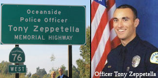 Oceanside Police Officer Tony Zeppetella Memorial Highway