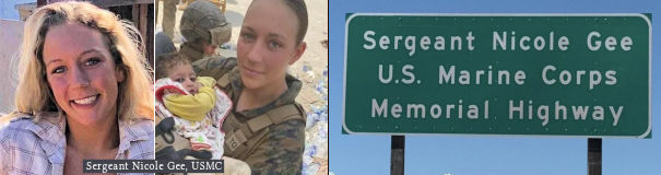 Sergeant Nicole Gee, United States Marine Corps Memorial Highway