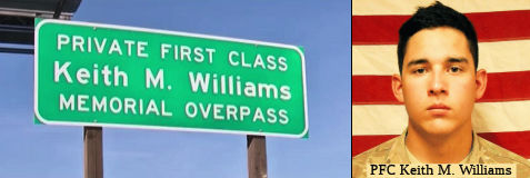 Private First Class (PFC) Keith M. Williams Memorial Overpass