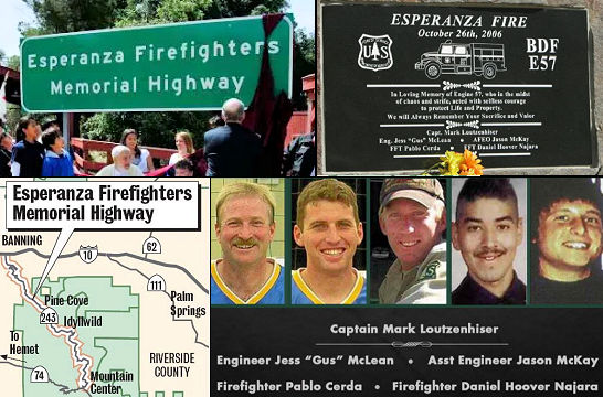 Esperanza Firefighters Memorial Highway