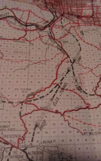 Ells Tunnel, from 1969 map