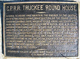 Truckee Round House Historic Plaque
