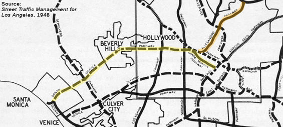 Santa Monica Parkway (Beverly Hills Freeway) 1948