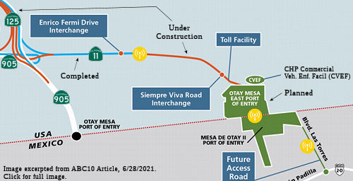 Rte 11 Otay Mesa East POE