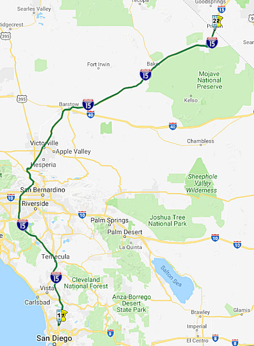 California Highways Www Cahighways Org Route 15
