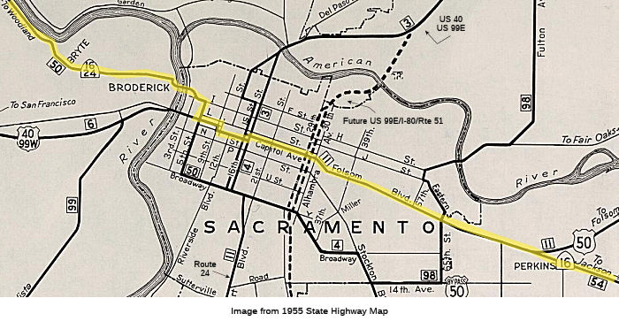 Rte 16 - 1955 in Sacramento