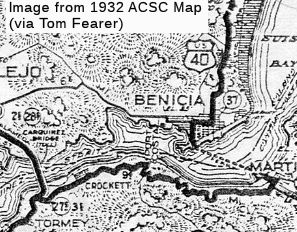 U.S. 40 in Benicia in 1932
