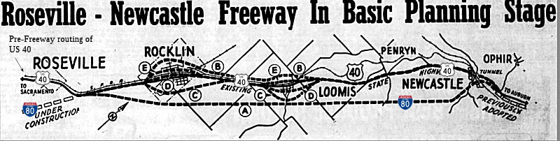 U.S. 40 Roseville to Newcastle Freeway Proposal