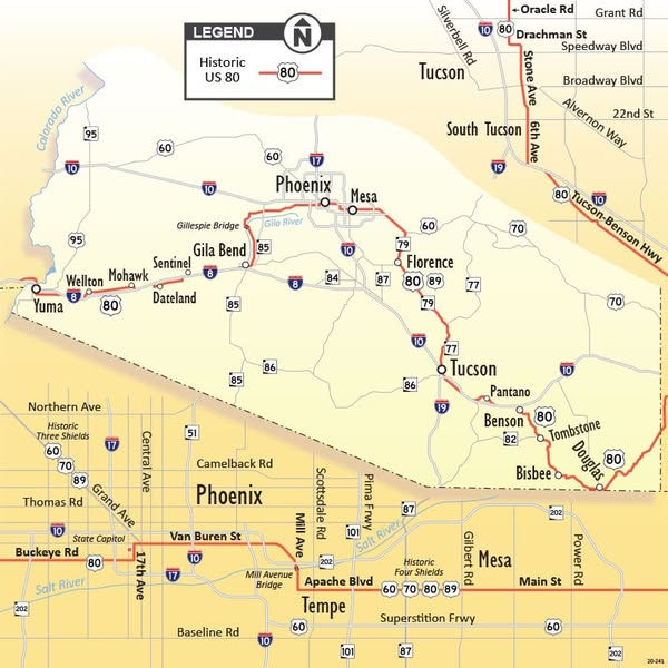 U.S. 80 in Arizona