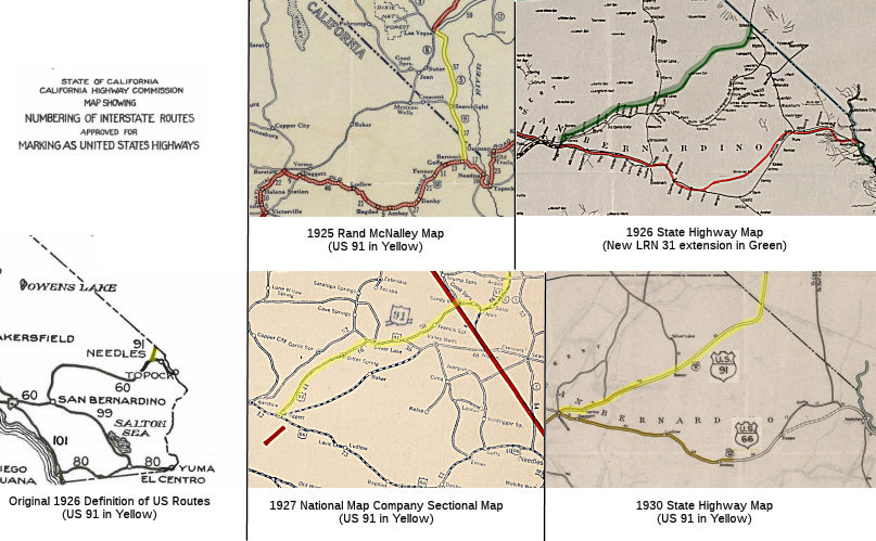 U.S. 91 Historical Routings