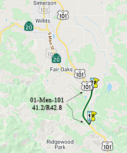 U.S. 101 Black Bart Road to Waterplant/Grider Road Median
