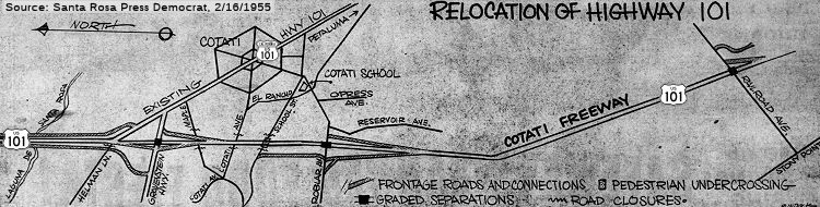 Freeway Routing in Cotati