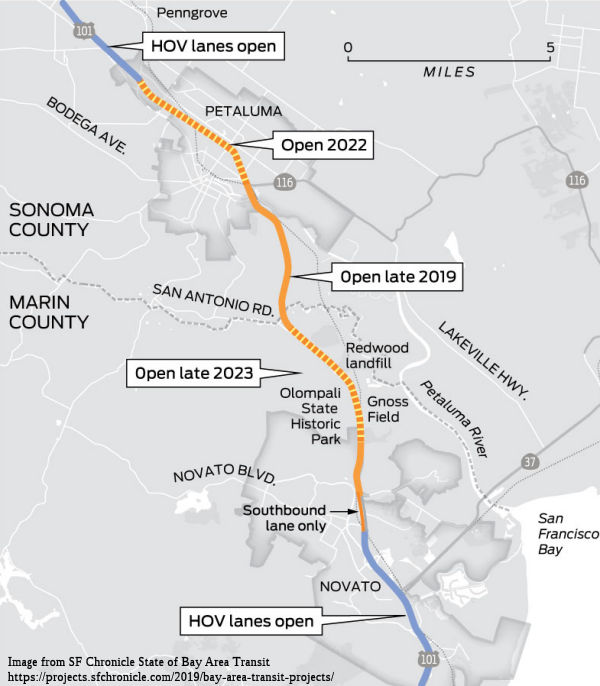 Rte 101 Sonoma Narrows