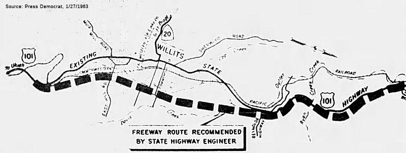 Willits Bypass Route Proposal