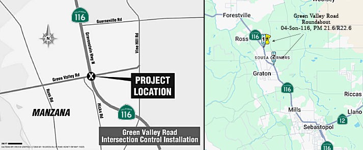 Rte 116 Green Valley Roundabout