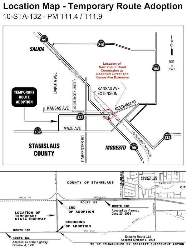 Rte 132 Temp Route Adoption