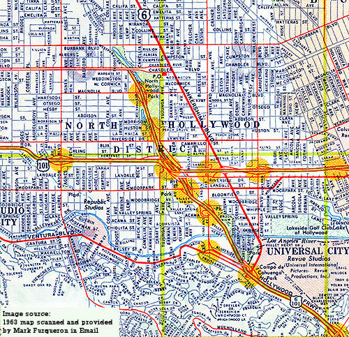 1963 map showing U.S. 6 along LR 159 and U.S. 101 (provided by Mark F)