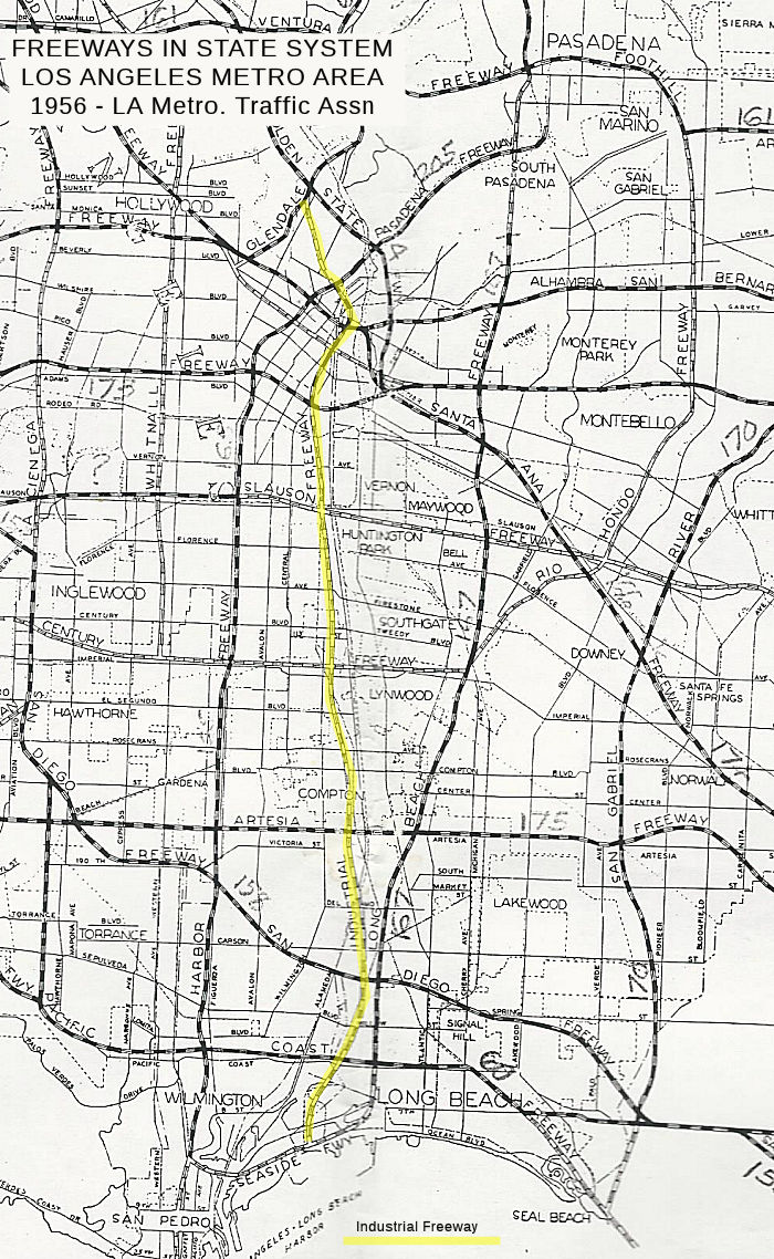1956 LA MTA Industrial Freeway