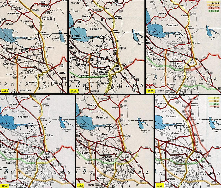 LR 5, 114, 115, 239 changes - 1956 to 1966