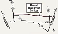 [High Desert Corridor Map]